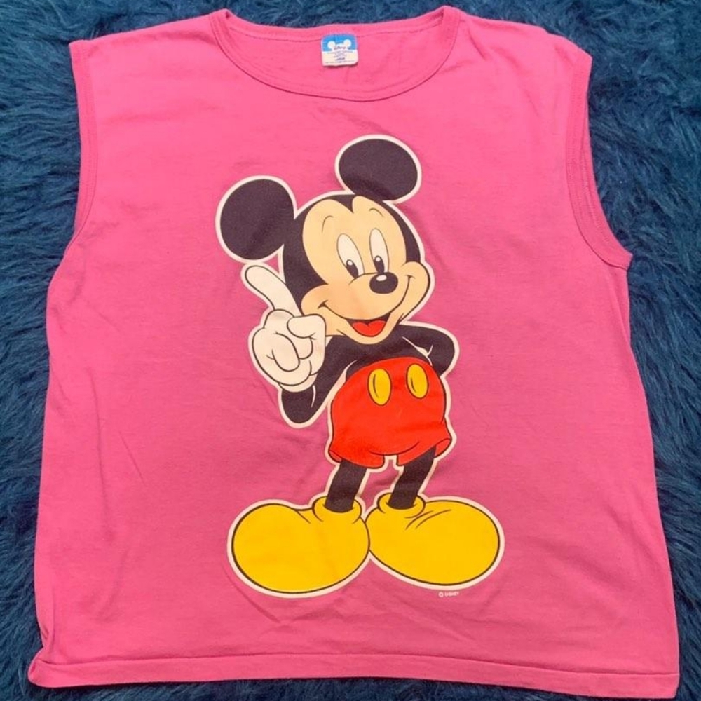 Vintage Mickey Mouse cut off tee